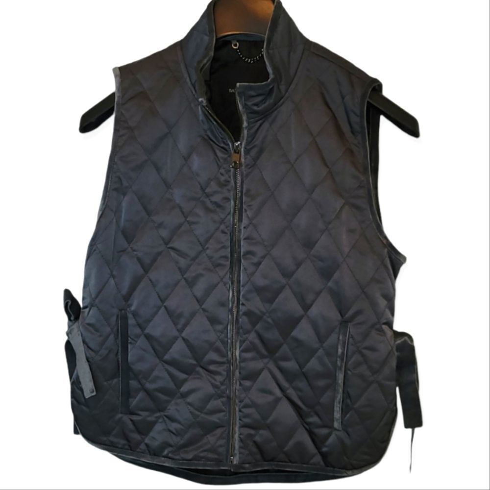 Banana Republic Quilted Vest with Velvet Details Size Small